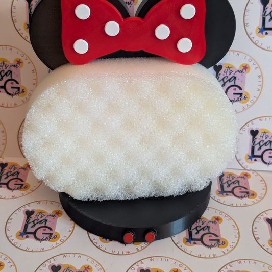 Mouse Ears Sponge Holder STL File | Optional Bow | Digital 3D Print