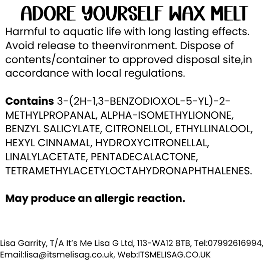 Adore Yourself Wax Melt - Ecococo Blend