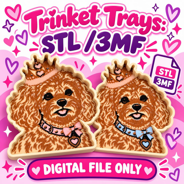 Trinket Trays | STL + 3MF Files | DIGITAL ONLY