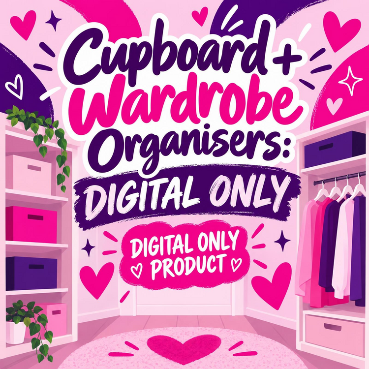 Cupboard & Wardrobe Organisers | DIGITAL ONLY | It's Me Lisa G