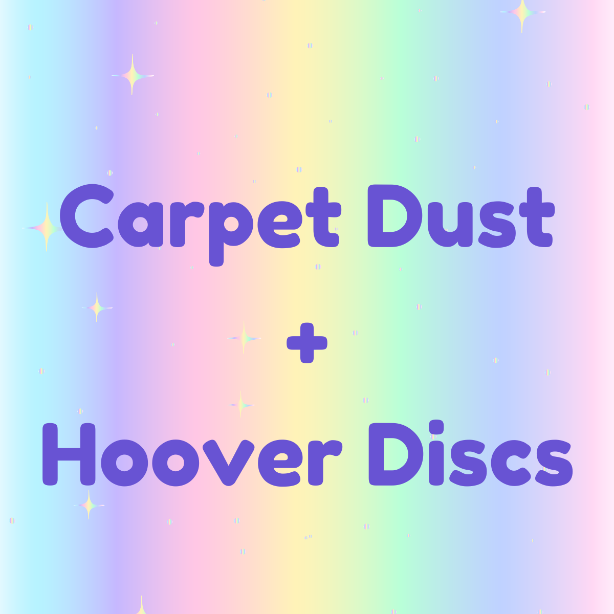 Carpet Dust + Hoover Discs