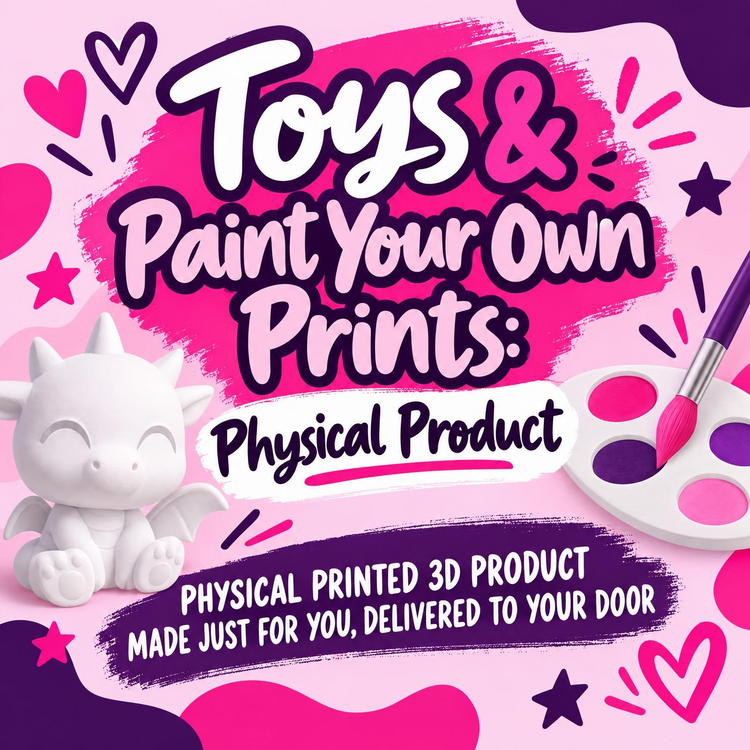 Toys & Paint Your Own Prints | PHYSICAL PRODUCT - It's Me Lisa G