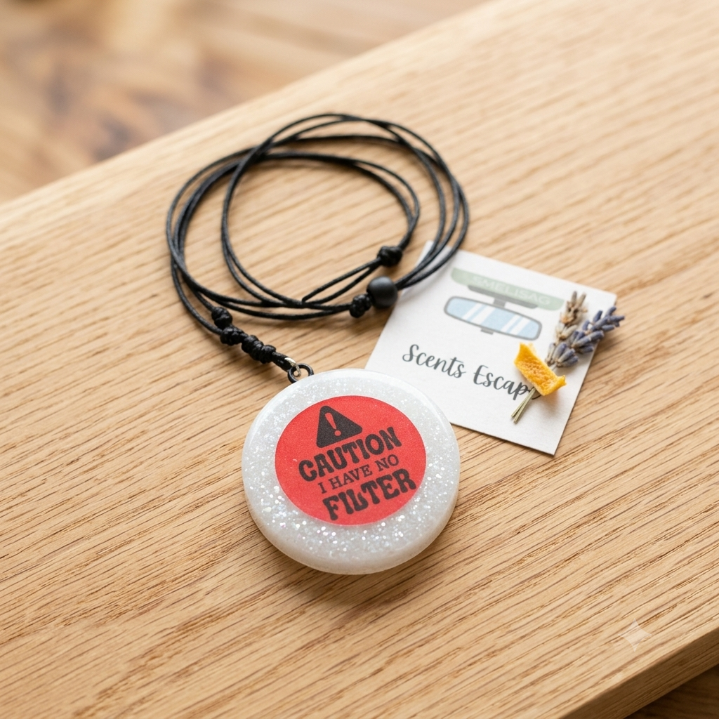 Funny Car Freshie UK | Sarcastic Hanging Air Freshener | Citrus Scent (Handmade)