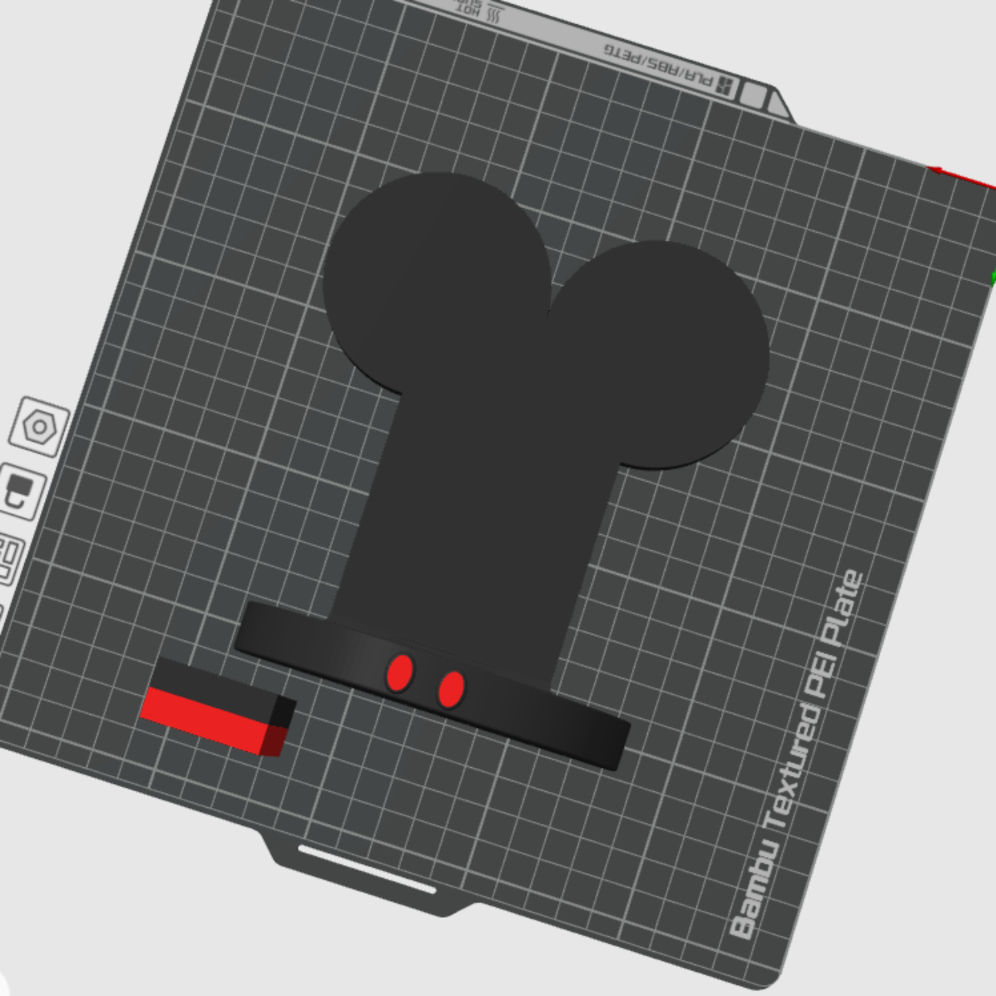 Mouse Ears Sponge Holder STL File | Optional Bow | Digital 3D Print