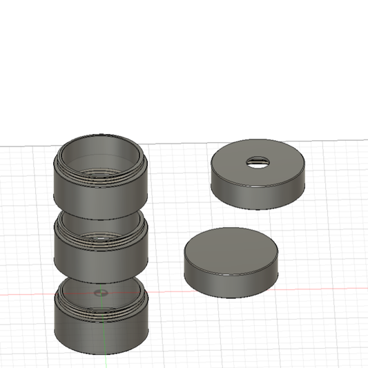 Screw-together 330ml can cup STL file set with two lid options