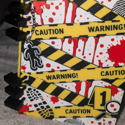 True Crime Inspired 3D Printed Journal / Note Book