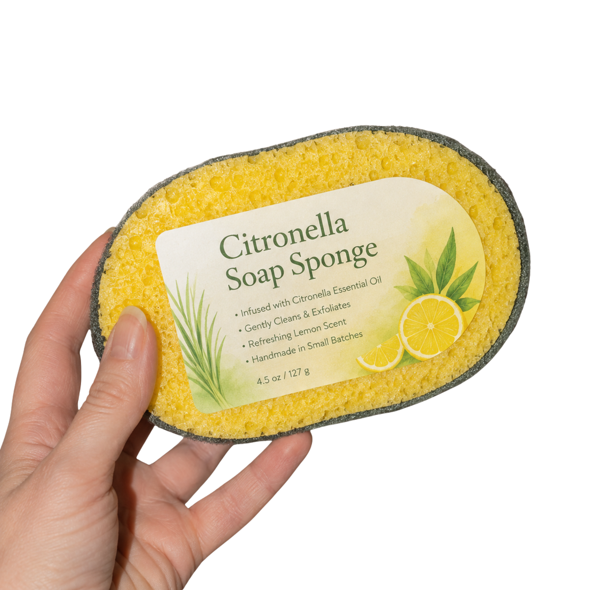 Soap Sponges | SLS-free | Choose Your Fragrance | Citronella