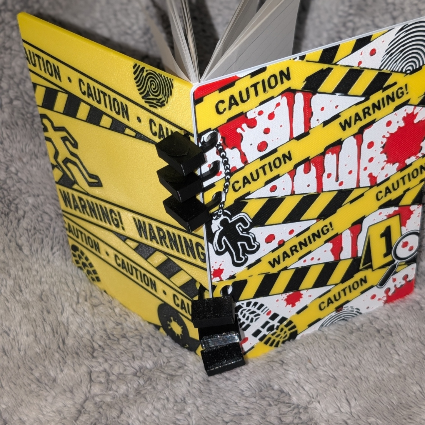 True Crime Inspired 3D Printed Journal / Note Book