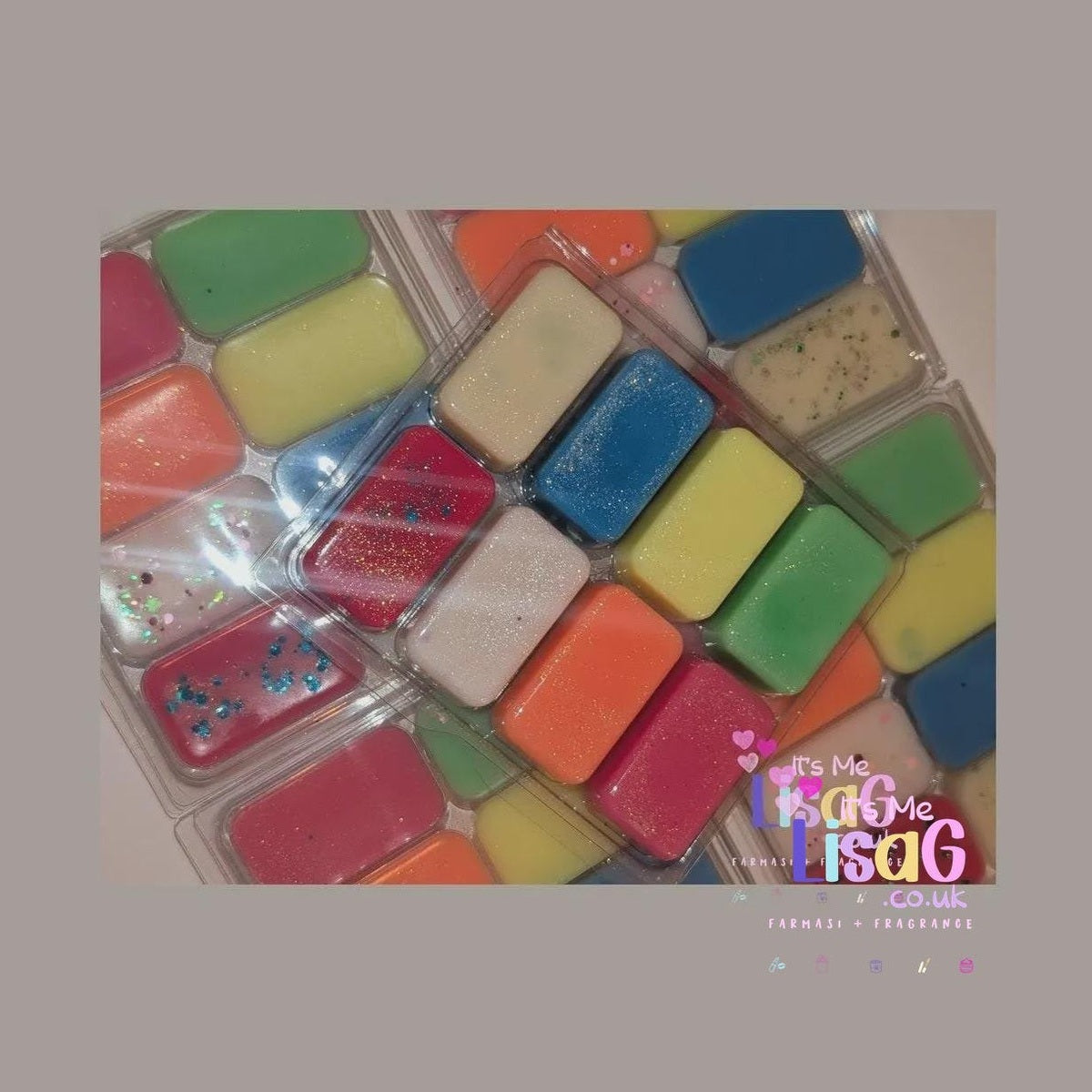 Spring Wax Melt Collection, Handmade Strong Wax Melts, Fresh Laundry Citrus Tropical Scents, Clamshell Home Fragrance Gift