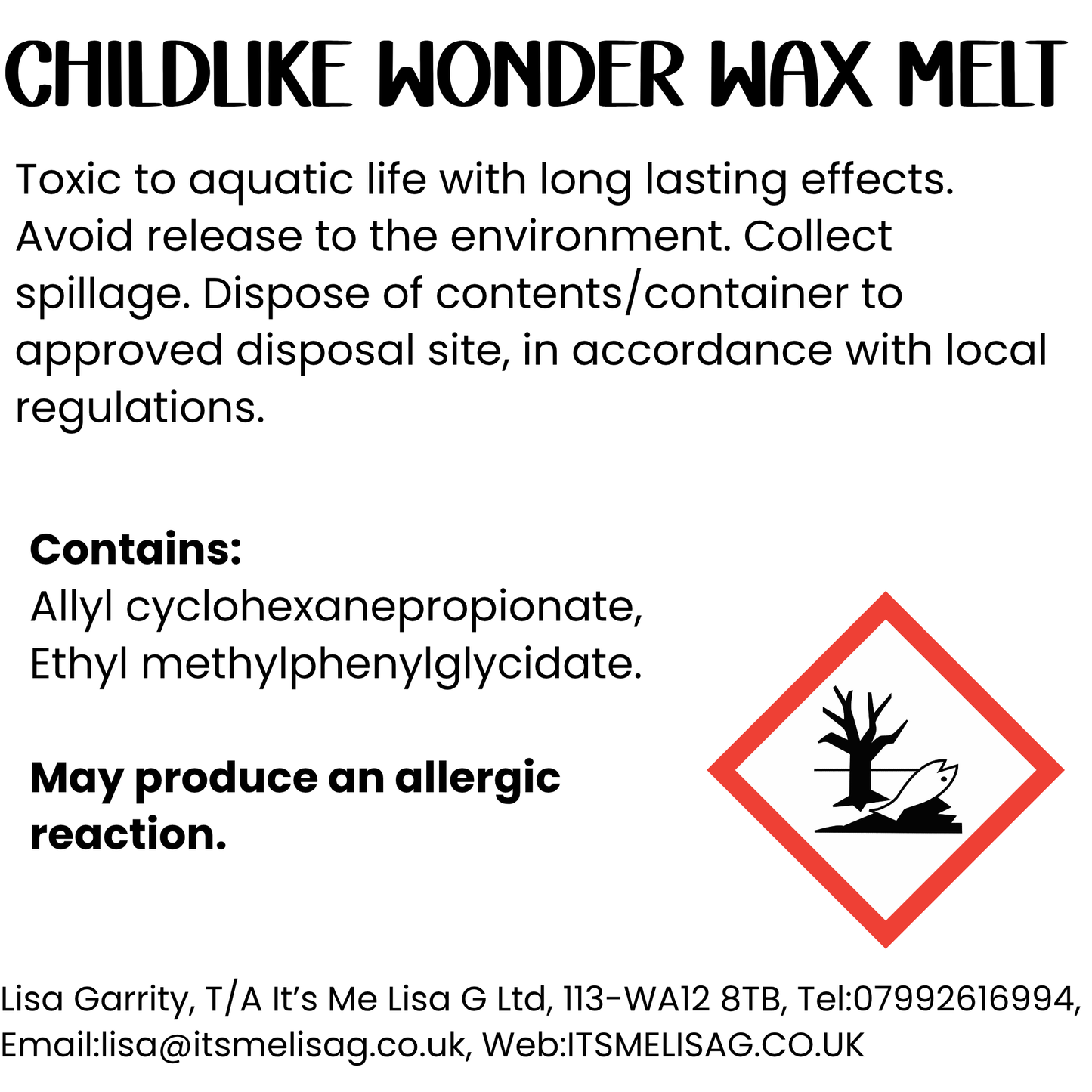 Childlike Wonder Wax Melt - Ecococo Blend