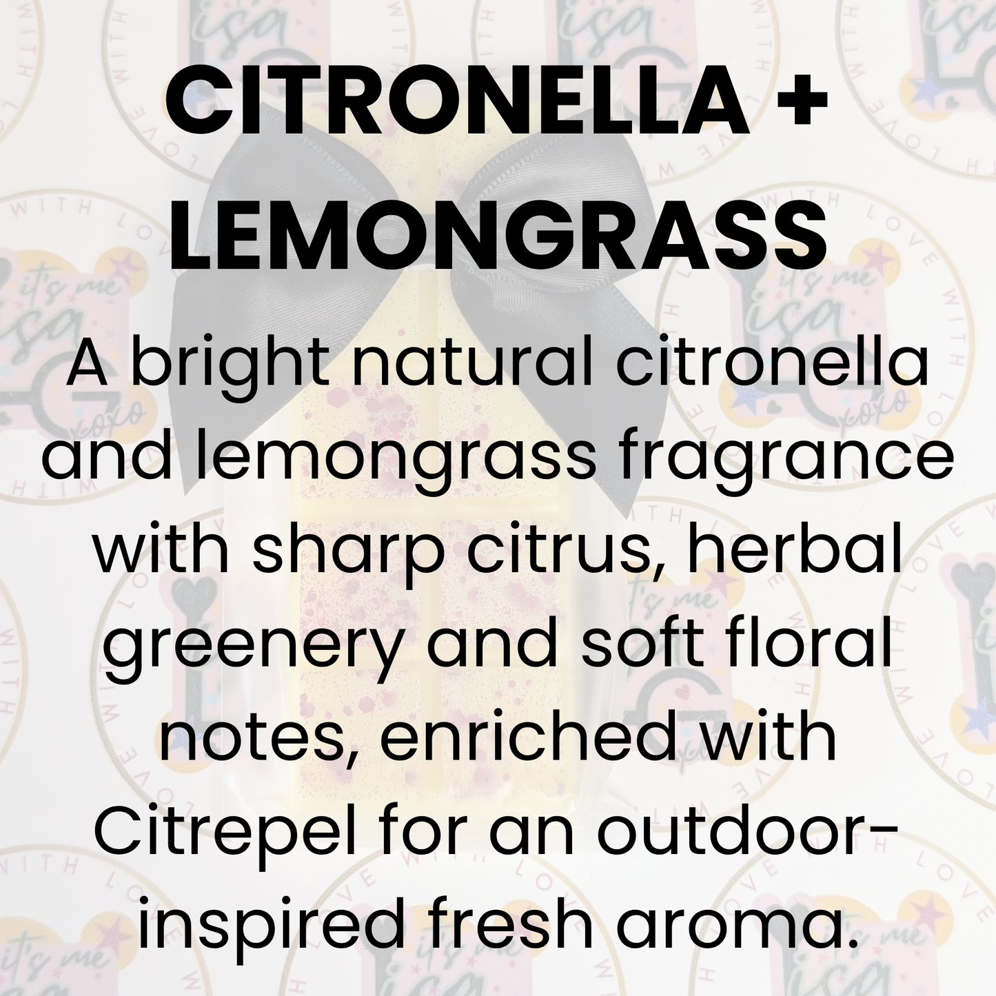 Citronella + Lemongrass Wax Melt - Ecococo Blend (With Citrepel)