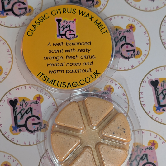 Classic Citrus Ecococo wax melt with orange and patchouli fragrance