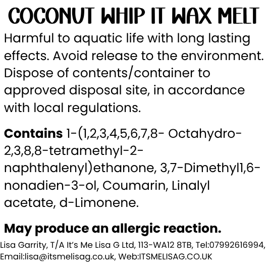 Coconut Whip It Wax Melt - Ecococo Blend