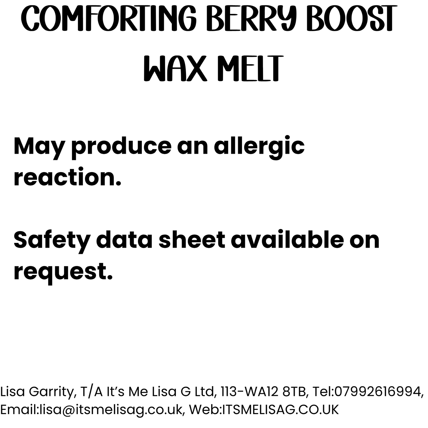 Comforting Berry Boost Wax Melt - Ecococo Blend