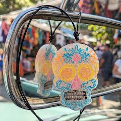 Sugar Skull Car Freshie UK, Perfume Hanging Car Air Freshener, Glitter Aroma Bead Gift