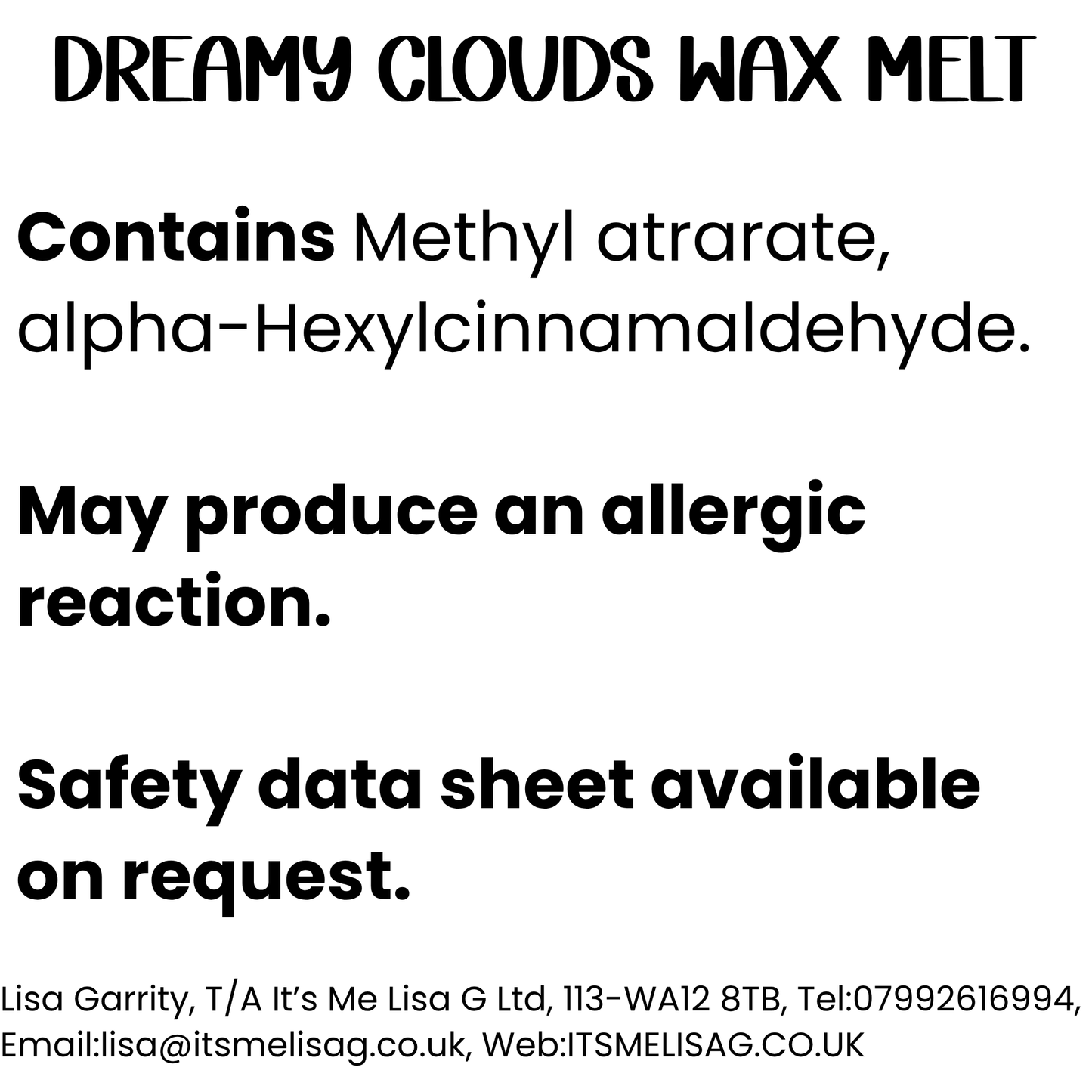 Dreamy CloudsWax Melt - Ecococo Blend