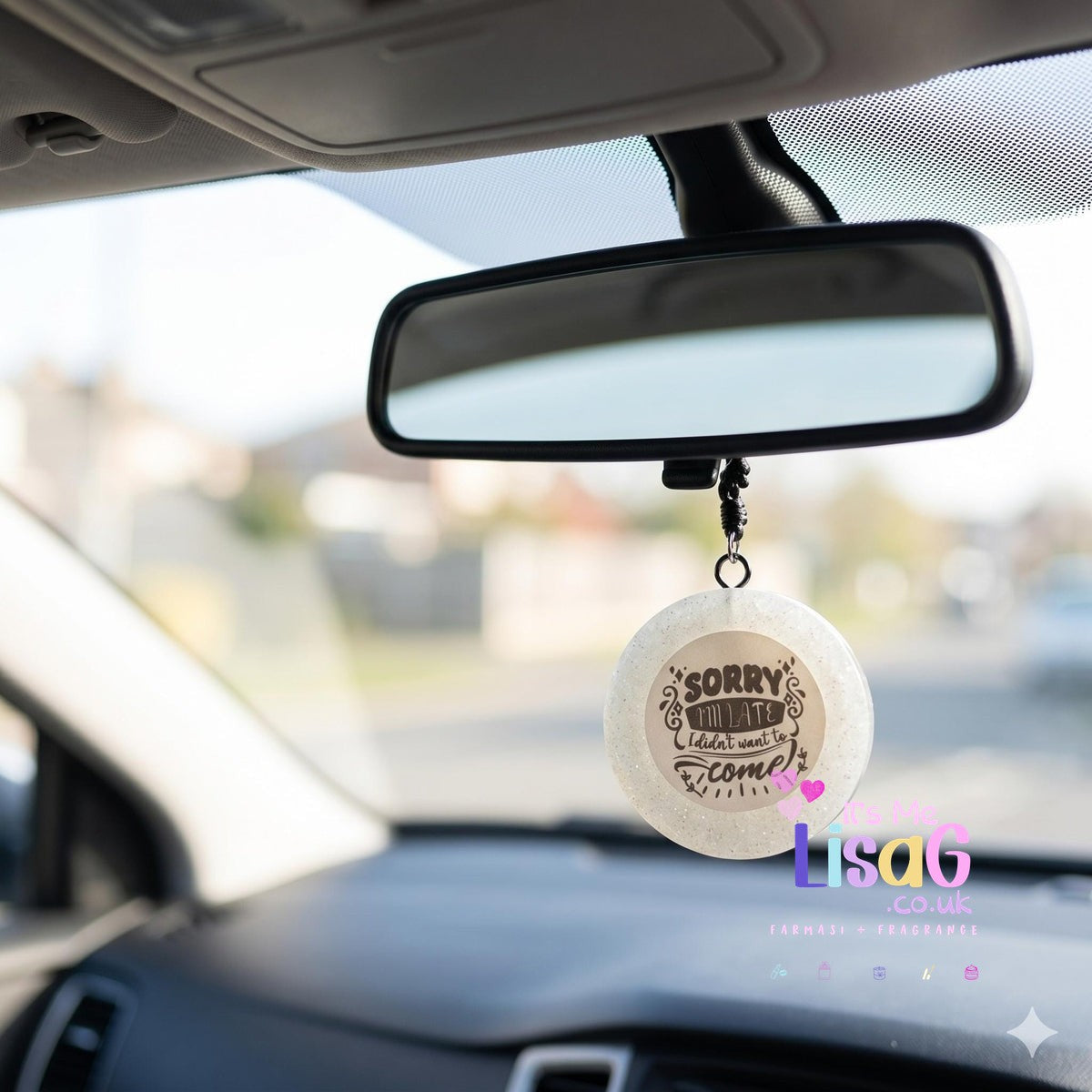 Funny Car Freshie UK, Sarcastic Quote Hanging Car Air Freshener, Citrus Scent Car Gift for Her
