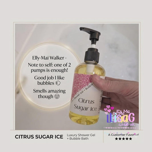 Fruity: 2 in 1 Bubble Bath and Shower Gel, Highly Fragranced Body Wash, Handmade Scented Bath Soak Gift, 225ml