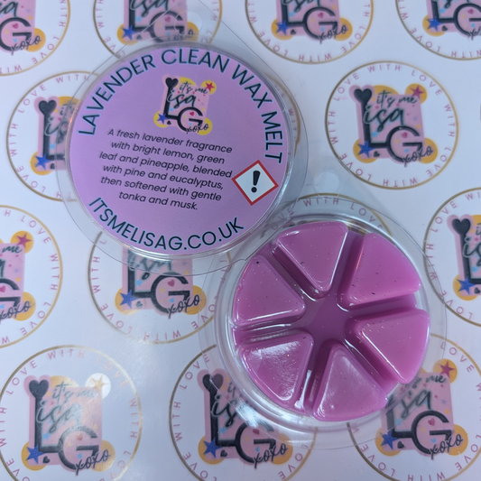 Lavender Clean Ecococo wax melt with lavender, lemon and eucalyptus