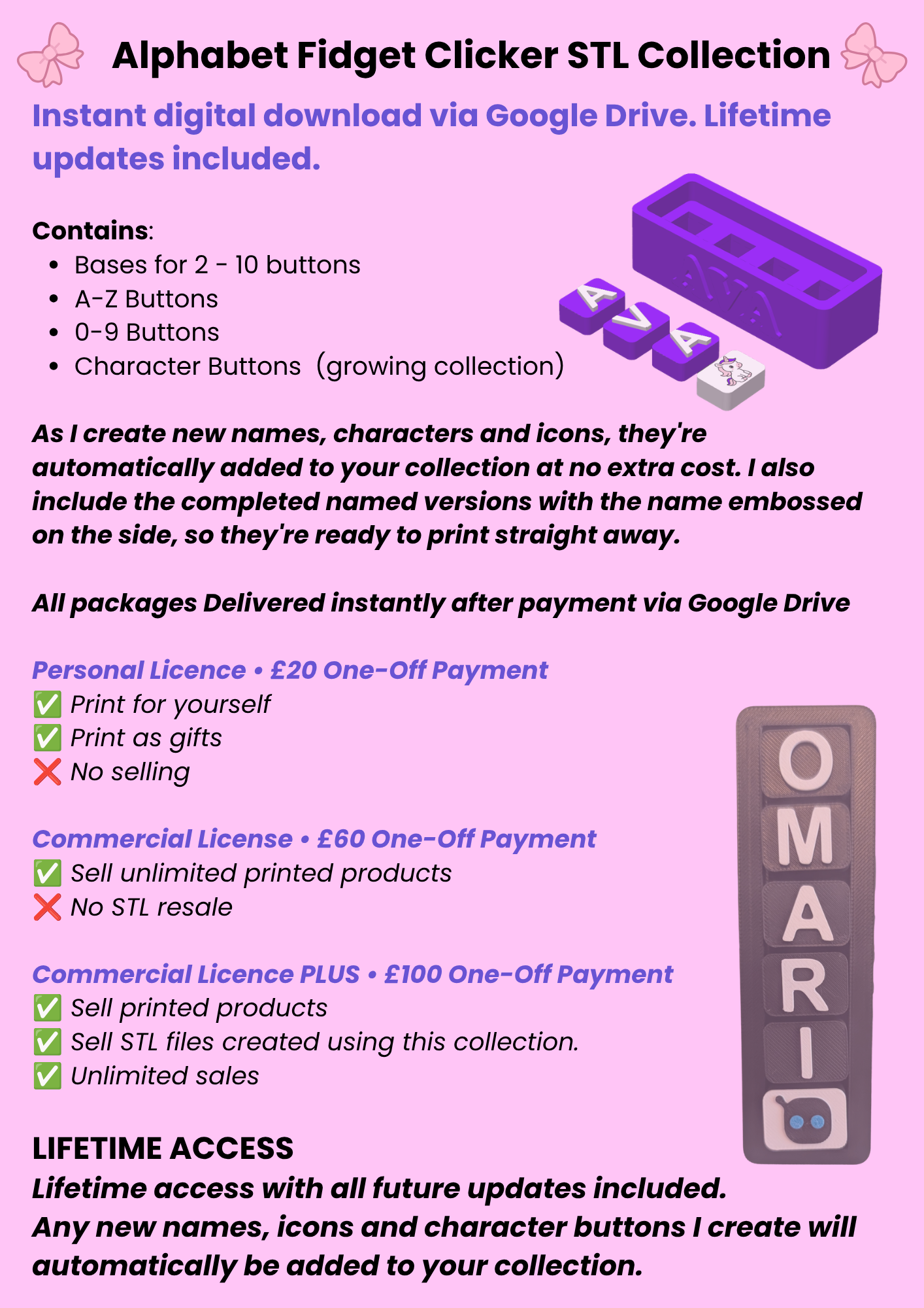 Fidget Clicker STL File Instant Download G Drive LIFETIME ACCESS