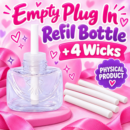 Empty 35ml plug-in refill bottle with 4 wicks