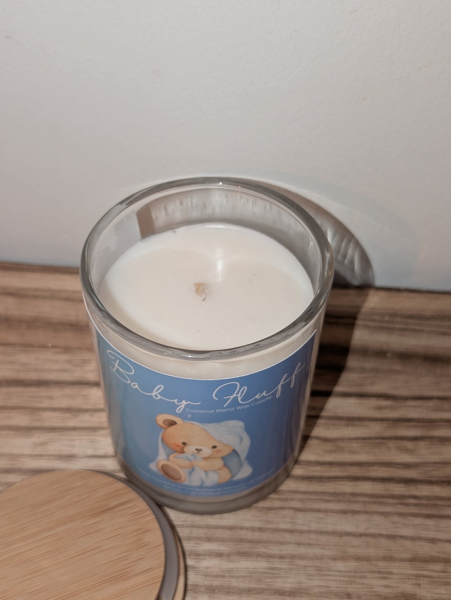 7oz Ecococo Wax Candle, Glass Jar Candle With Wooden Lid, Luxury Coconut Blend Scented Candle, Baby Powder, Masculine Aftershave or Floral Perfume Scent