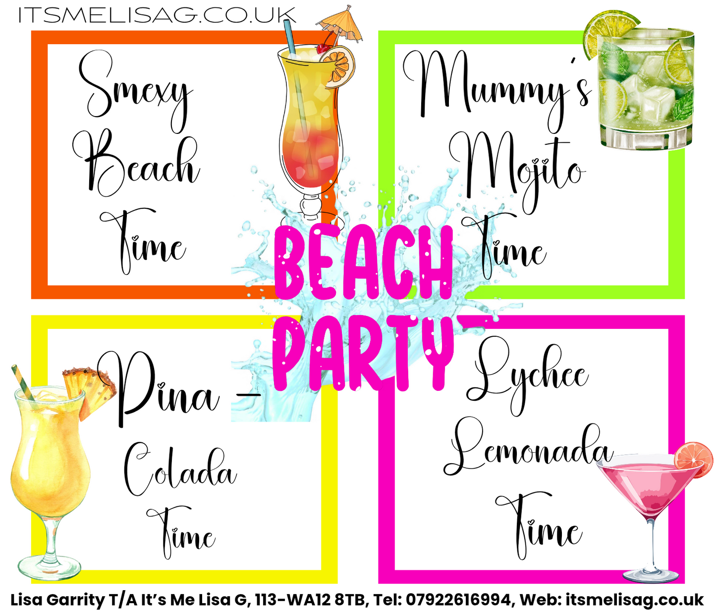 Beach Party Wax Melt Collection | 4 Cocktail-Inspired Fragrances
